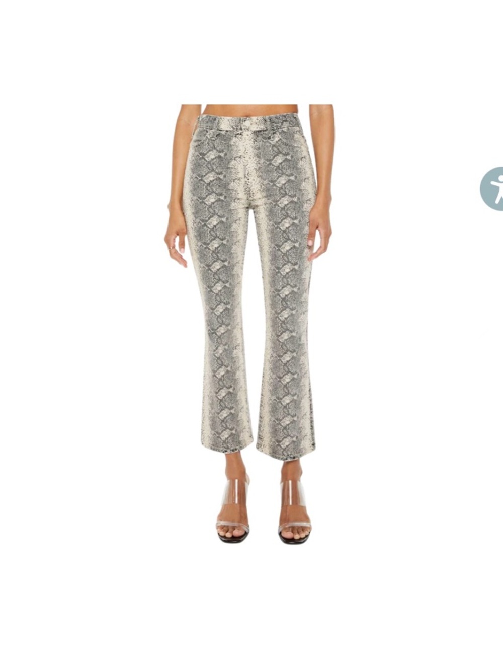 Mother Hustler Flood Jeans in Boa: Size 29 (Runs Small, Sized Up)